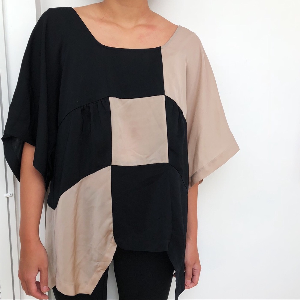 Checkers silky blouse